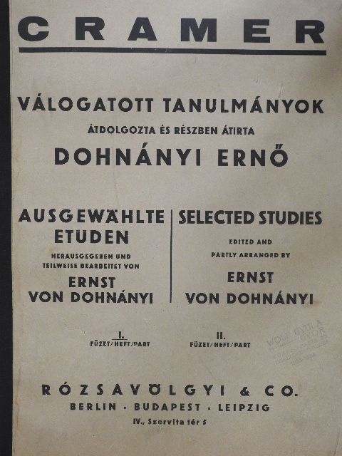 Cramer - Cramer válogatott tanulmányok I. [antikvár]