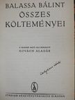 Balassa Bálint - Balassa Bálint összes költeményei (Dr. Castiglione László könyvtárából) [antikvár]