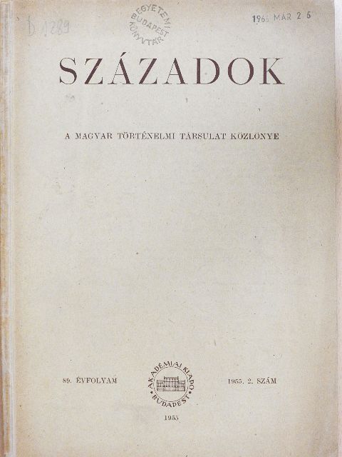 Arató Endre - Századok 1955/2. [antikvár]
