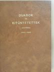 Díjasok és kitüntetettek adattára [antikvár]