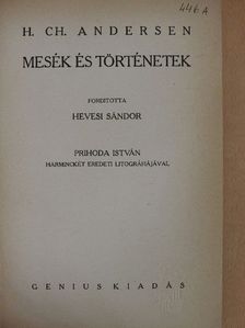 H. Ch. Andersen - Mesék és történetek I. [antikvár]