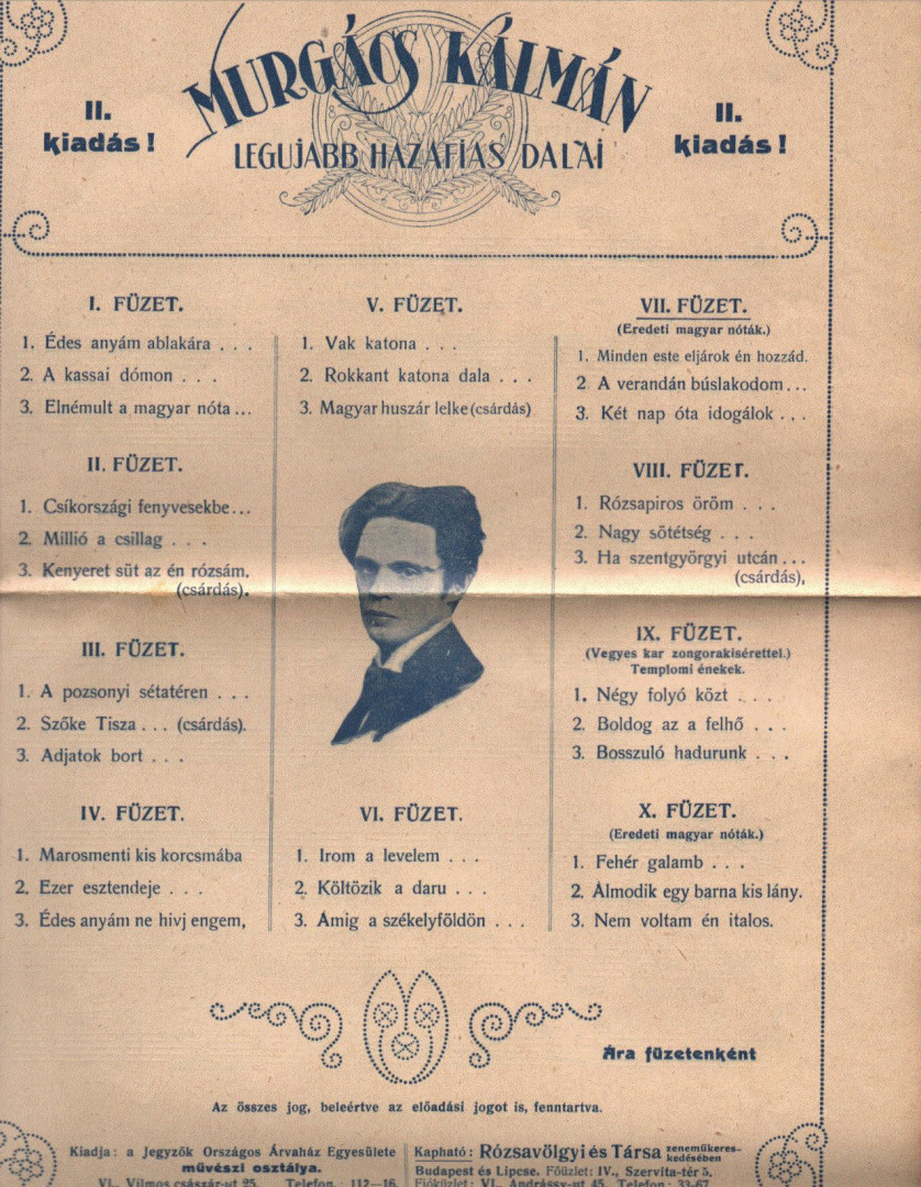 MURGÁCS KÁLMÁN - Murgács Kálmán legujabb hazafias dalai [antikvár]