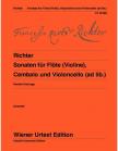 RICHTER, FRANZ XAVER - SONATEN FÜR FLÖTE (VL) CEMBALO UND VIOLONCELLO (AD.LIB) AUSWAHL URTEXT