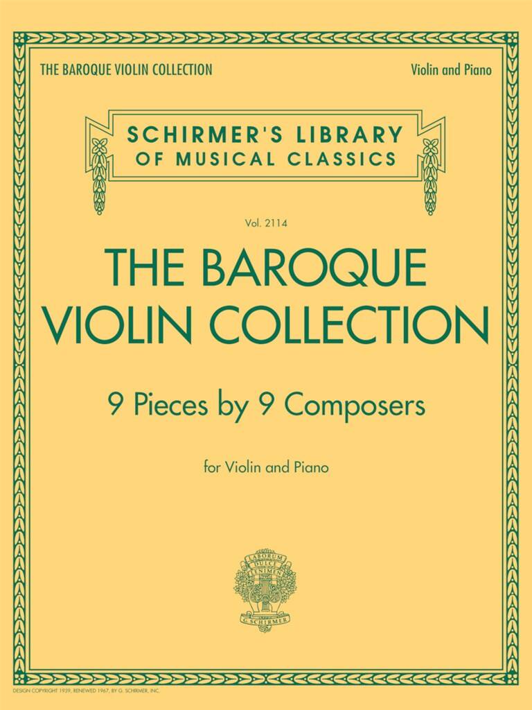 THE BARPQUE VIOLIN COLLECTION. 9 PIECES BY 9 COMPOSERS FOR VIOLIN AND PIANO