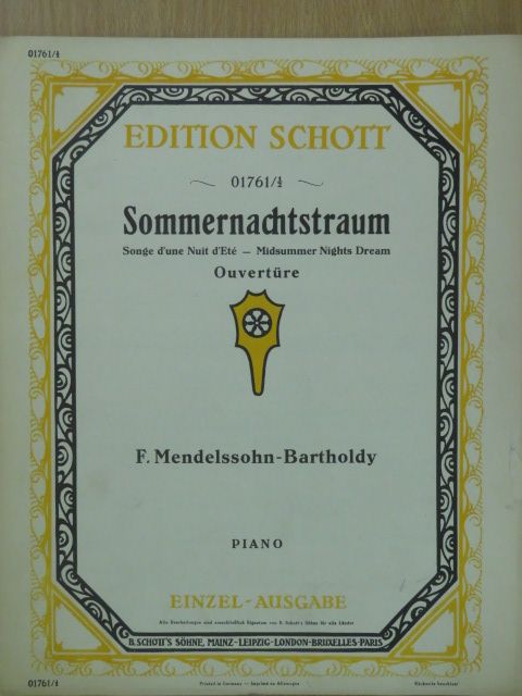 Bartholdy - Sommernachtstraum [antikvár]