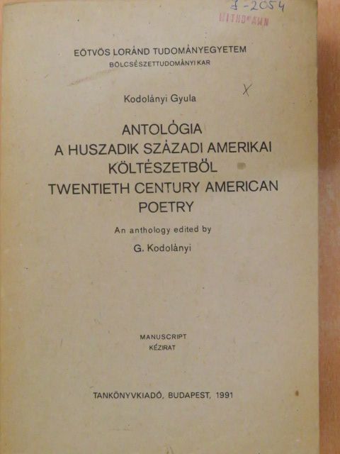 Gertrude Stein - Antológia a huszadik századi amerikai költészetből [antikvár]