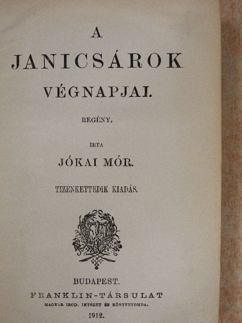 Jókai Mór - A janicsárok végnapjai/Elbeszélések [antikvár]