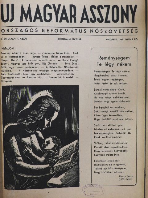 Beliczay Angéla - Uj magyar asszony 1947. január-december [antikvár]