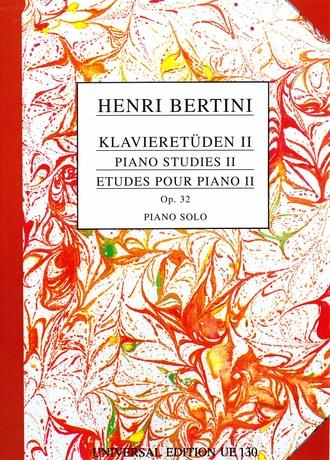 BERTINI - KLAVIER-ETÜDEN OP.32 FÜR PIANO ANTIKVÁR (KÖHLER)