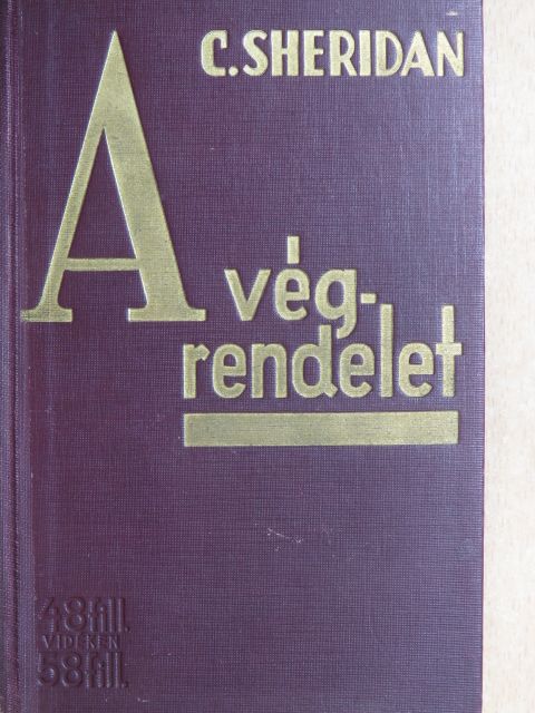 C. Sheridan - A végrendelet [antikvár]