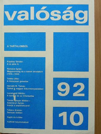 Béres Judit - Valóság 1992. október [antikvár]