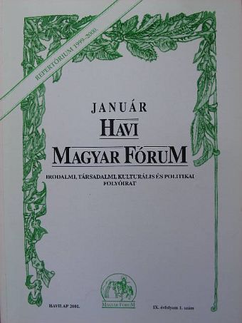 Botos József - Havi Magyar Fórum 2001. január/Repetórium 1999-2000. [antikvár]