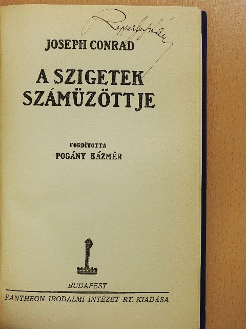 Joseph Conrad - A szigetek számüzöttje [antikvár]