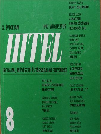 Ágh István - Hitel 1997. augusztus [antikvár]