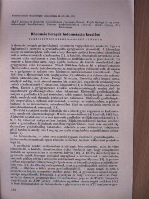 Dr. Bartosiewicz Gábor - Rheumás betegek Indometacin kezelése [antikvár]