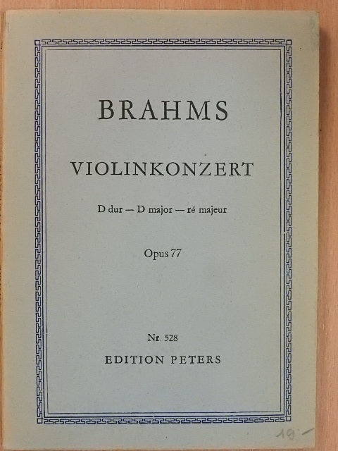 Brahms - Konzert für Violine und Orchester [antikvár]