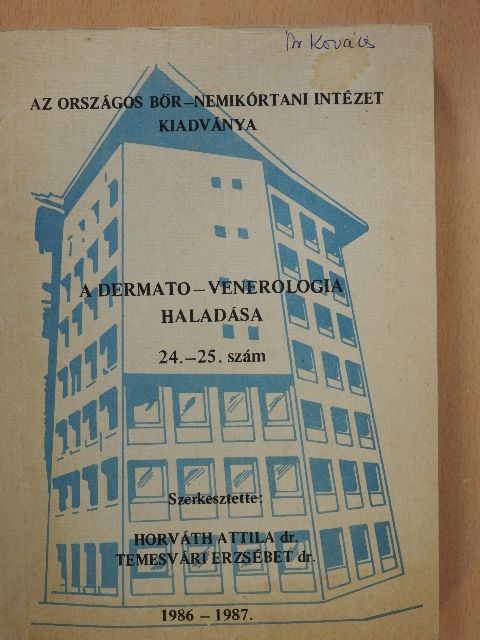 Biró Judit - A dermato-venerologia haladása 24-25. [antikvár]