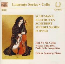 SCHUBERT, MENDELSSOHN, POPPER - ARPEGGIONE SONATA, CELLO SONATA OP.58, ELFENTANZ OP.39 CD HAI-YE NI, JEANNE
