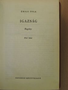 Émile Zola - Igazság I-II. [antikvár]