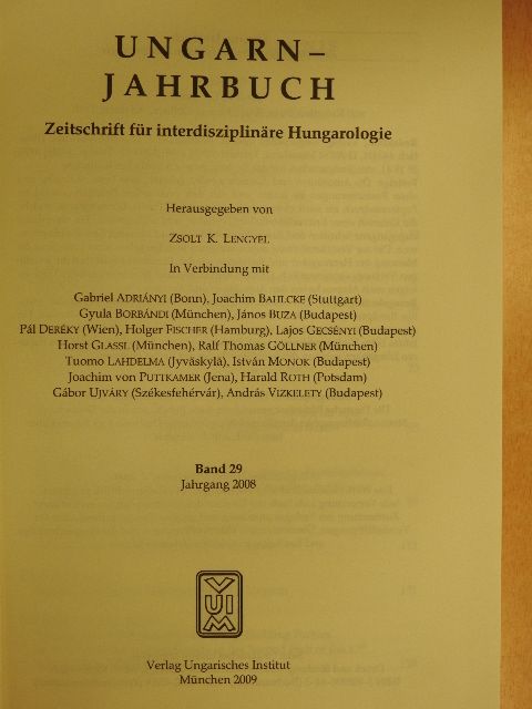 Harald Roth - Ungarn-Jahrbuch 29. [antikvár]