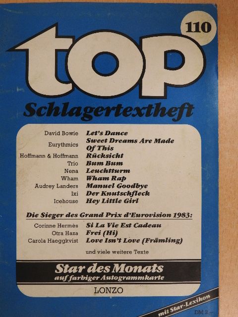 Audrey Landers - Top Schlagertextheft 110 [antikvár]