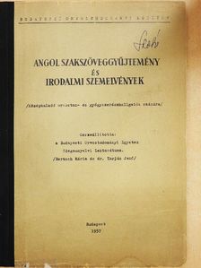 Angol szakszöveggyűjtemény és irodalmi szemelvények [antikvár]