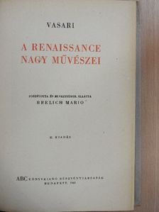 Giorgio Vasari - A renaissance nagy művészei [antikvár]