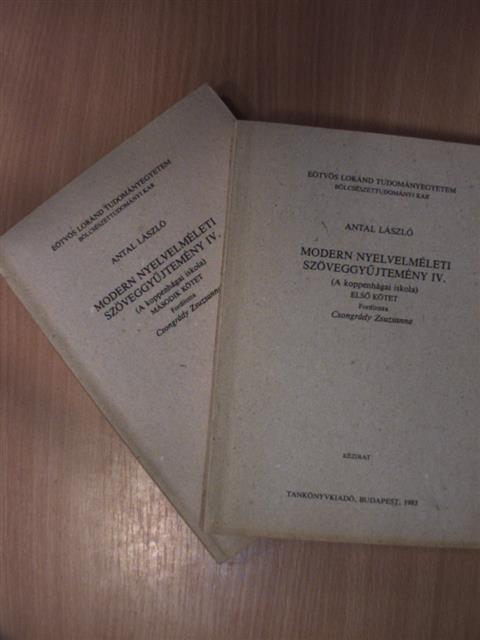Modern nyelvelméleti szöveggyűjtemény IV/1-2. [antikvár]