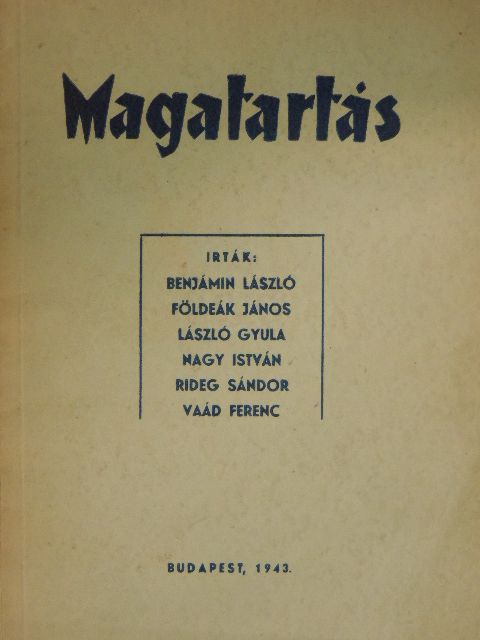 Benjámin László - Magatartás [antikvár]