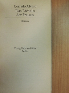 Corrado Alvaro - Das Lächeln der Frauen [antikvár]