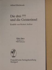 Alfred Hitchcock - Die drei ??? und die Geisterinsel [antikvár]