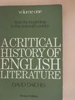 David Daiches - A Critical History of English Literature I. [antikvár]
