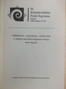 II. Közművelődési Nyári Egyetem 2000. [antikvár]