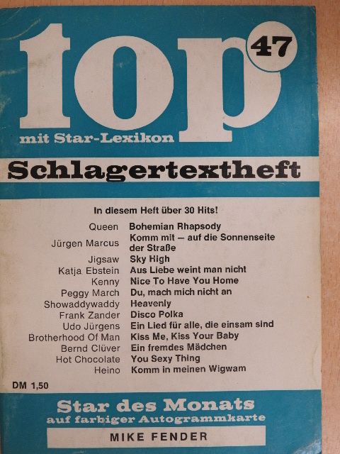 Bernd Clüver - Top Schlagertextheft 47 [antikvár]