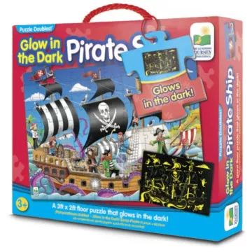 The Learning Journe: Sötétben világító kalózhajó puzzle