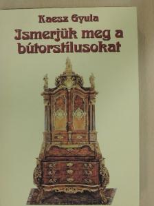 Kaesz Gyula - Ismerjük meg a bútorstílusokat [antikvár]