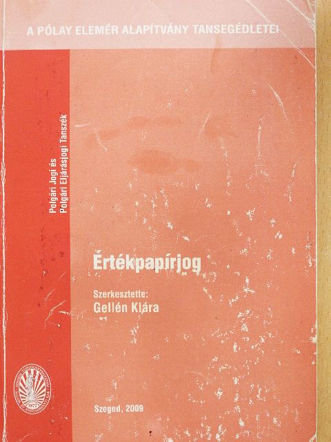 Farkas Yvette - Értékpapírjog [antikvár]
