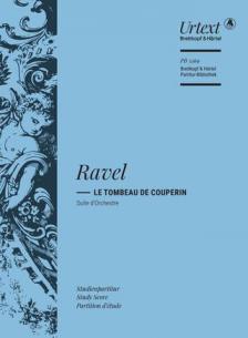RAVEL... - LE TOMBEAU DE COUPERIN. SUTIE D'ORCHESTRE. STUDIENPARTITUR