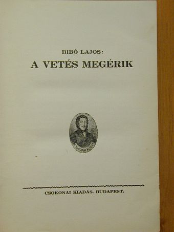 Bibó Lajos - A vetés megérik [antikvár]
