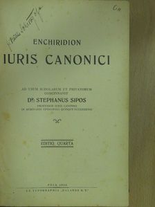 Dr. Sipos István - Enchiridion iuris canonici [antikvár]