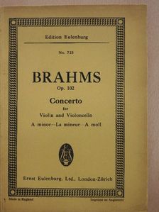 Johannes Brahms - Concerto for Violin and Violoncello with Orchestra [antikvár]
