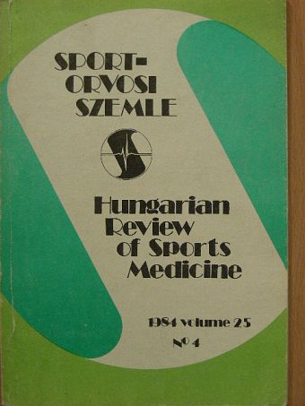 Apor P. - Sportorvosi Szemle 1984/4. [antikvár]