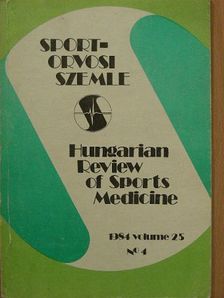 Apor P. - Sportorvosi Szemle 1984/4. [antikvár]