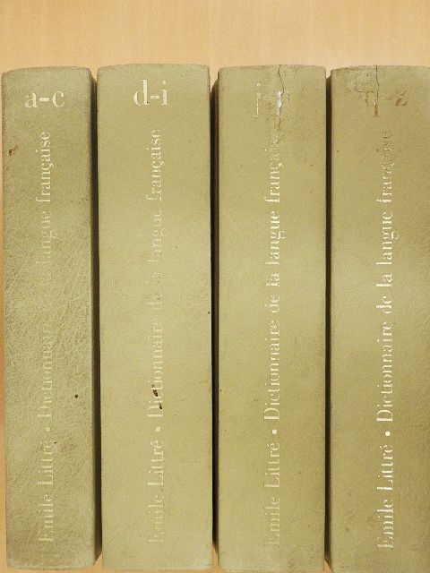 Paul-Emile Littré - Dictionnaire de la langue francaise 1-4. [antikvár]