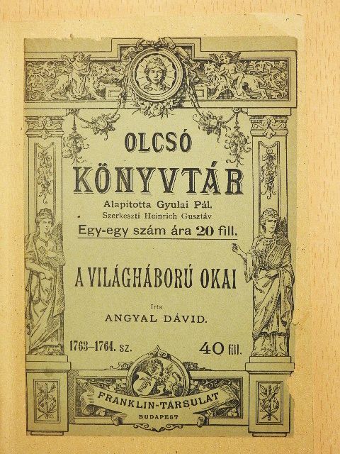 Angyal Dávid - A világháború okai [antikvár]