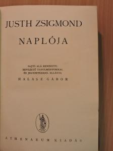 Justh Zsigmond - Justh Zsigmond naplója [antikvár]