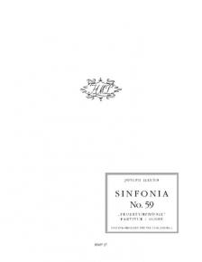 Haydn - SINFONIA NO.59 " FEUERSYMPHONIE" PARTITUR