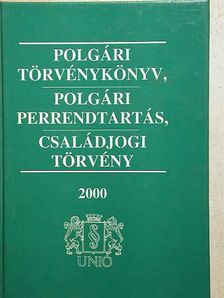 Polgári törvénykönyv, polgári perrendtartás, családjogi törvény [antikvár]