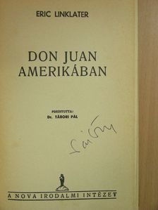 Eric Linklater - Don Juan Amerikában [antikvár]