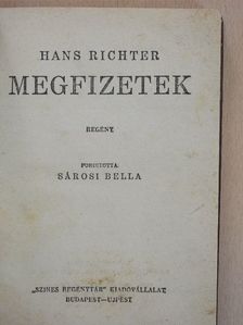 Hans Richter - Megfizetek [antikvár]